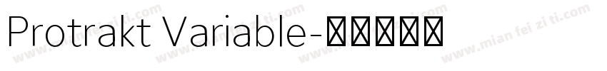 Protrakt Variable字体转换